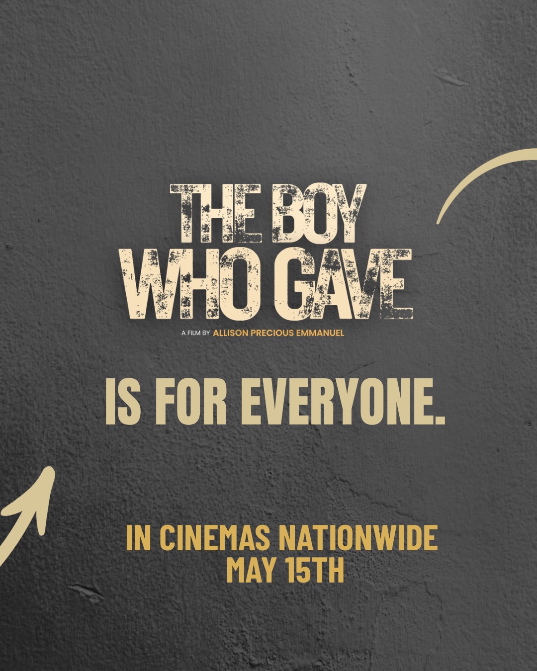 The Boy Who Gave is for everyone — in cinemas nationwide May 15th
