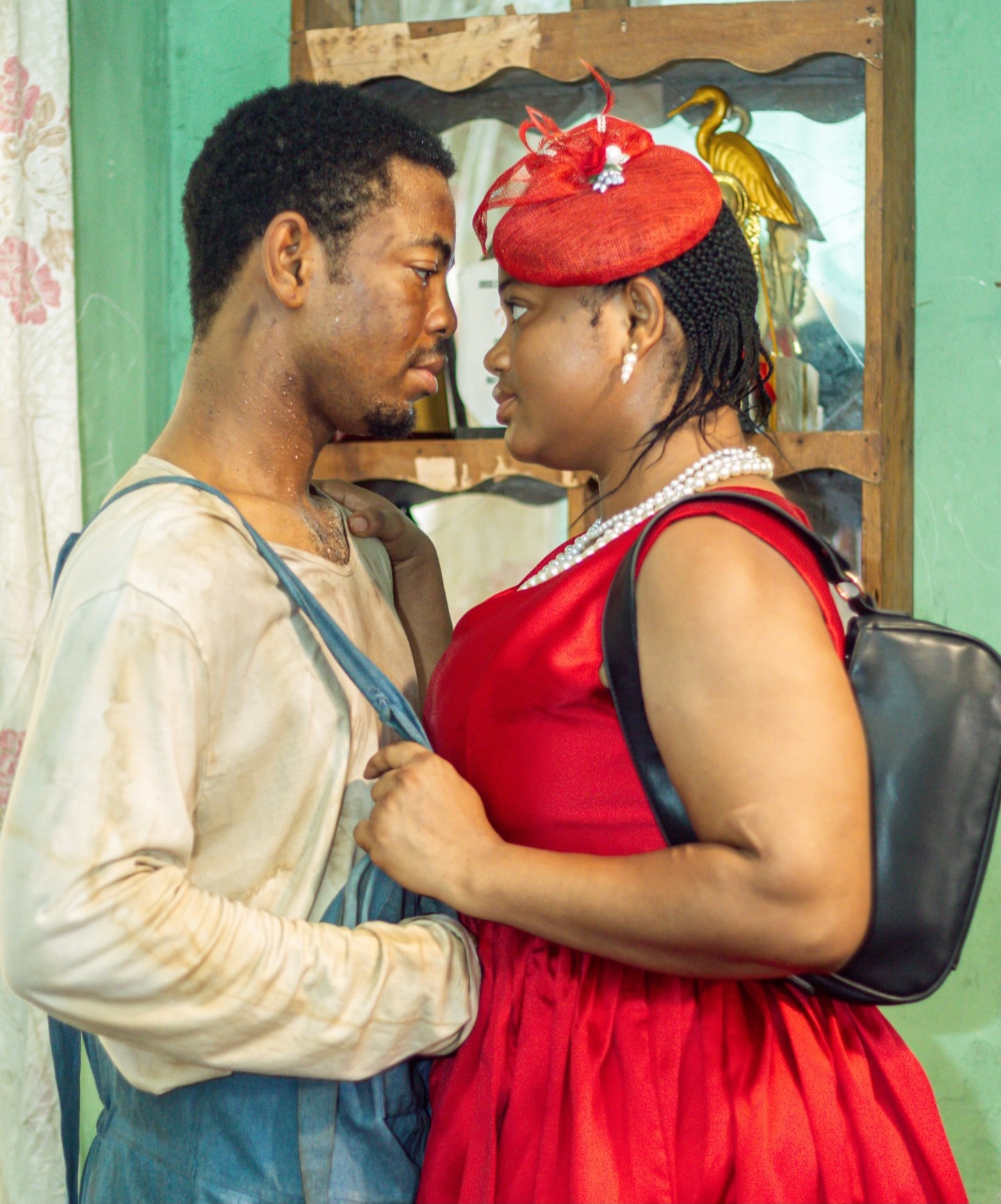 A tense exchange between mother and son